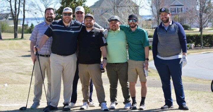 annual golf tournament group